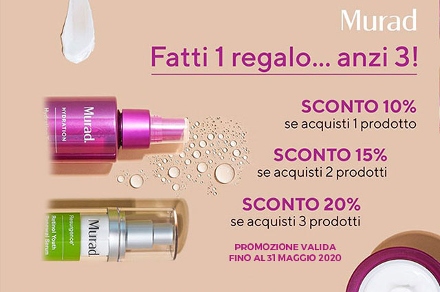 Farmacia Sant'Elena - promozione Murad - maggio 2020