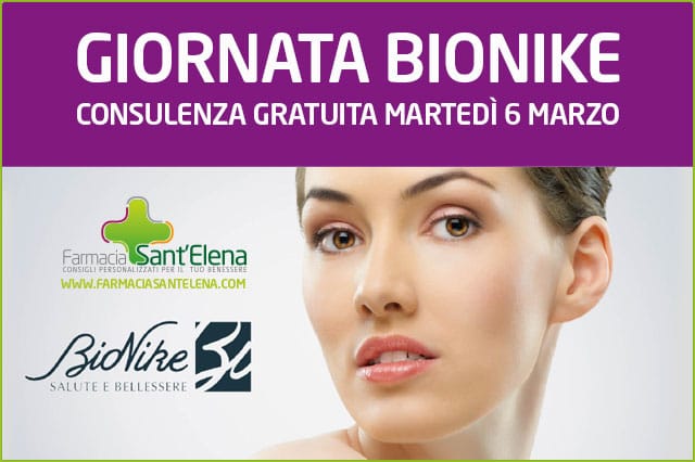 Farmacia Sant'Elena - Giornata Bionike consulenza gratuita - 03-2018