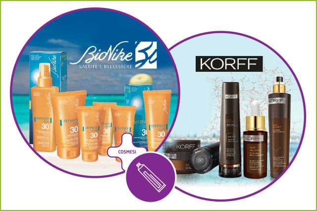 Farmacia Sant'Elena - sconto 30% solari Bionike e Korff - luglio 2018