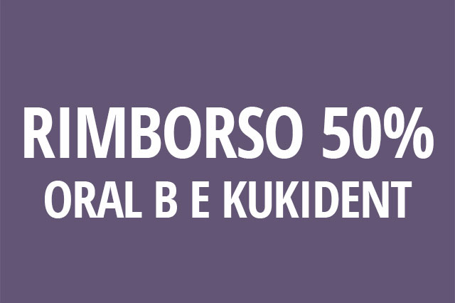Farmacia Sant'Elena - Rimborso 50% prodotti Oral-B e Kukident - giugno 2020